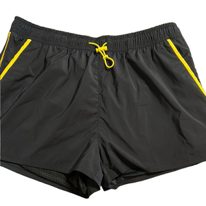 Hunter for Target Black Athletic Shorts with Yellow Accents size S GUC..